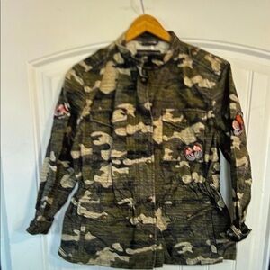 Gap CAMO Embroidered Utility Jacket Size Small